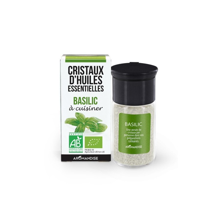 CRISTAUX D'HUILES ESSENTIELLES BASILIC - AROMANDISE 