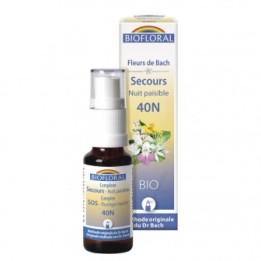 Bio-Bachblütenkomplex - Rescue / Friedliche Nacht (N°40N) - 20ml Spray - Biofloral