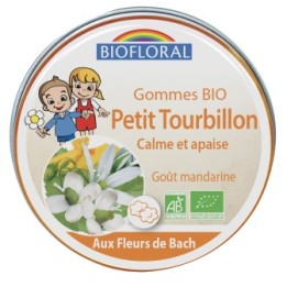 Gomma biologica ai fiori di Bach per bambini, "Little Whirlpool", calma e lenisce - 45g - Biofloral