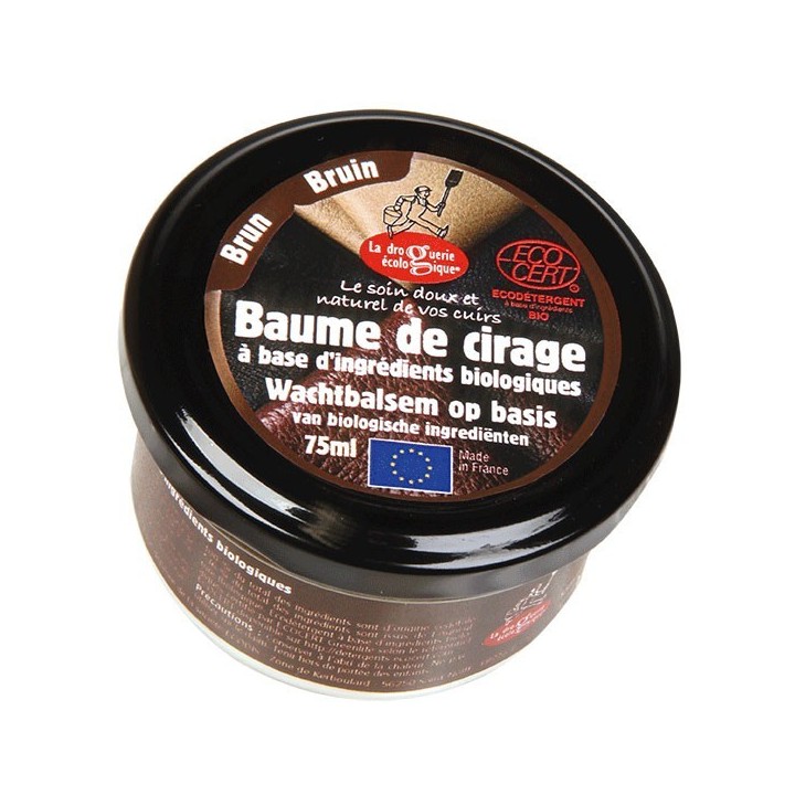 Baume de cirage BIO, Marron - 75ml - La Droguerie écologique