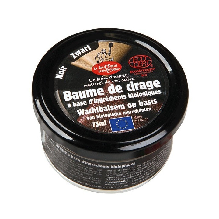 Bio-Schuhcreme-Balsam, Schwarz - 75ml - La Droguerie écologique
