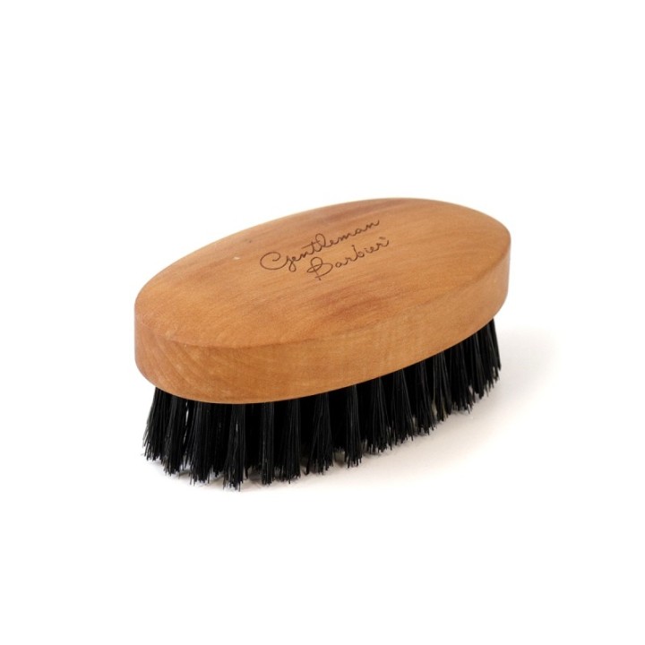 Handgefertigte Bartbürste, Reines Wildschwein und Birnbaumholz, Großes Modell - Gentleman Barber