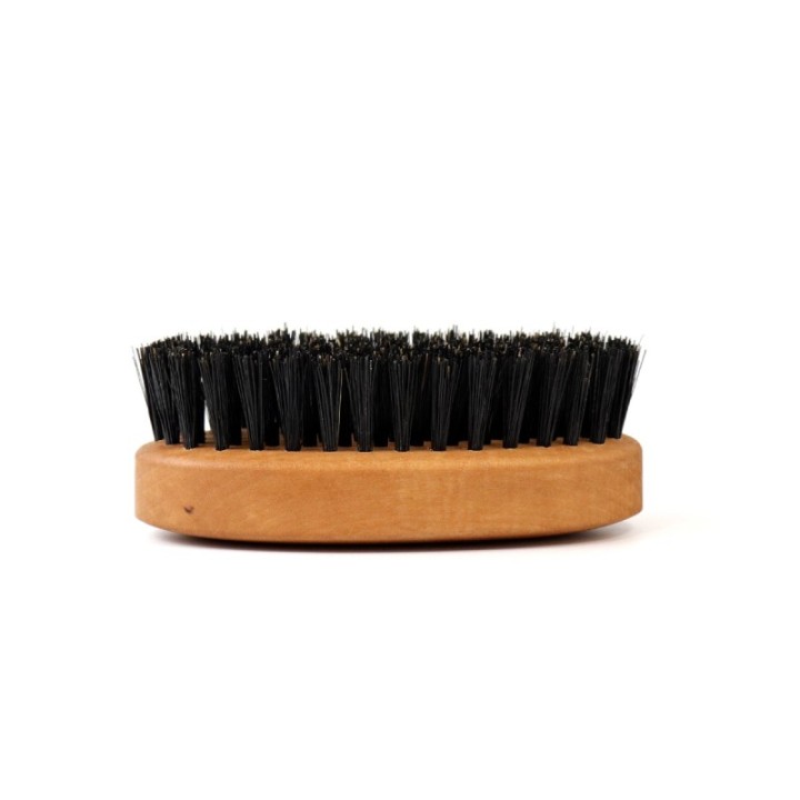 Spazzola per barba fatta a mano, in puro cinghiale e legno di pero, modello grande - Gentleman Barber