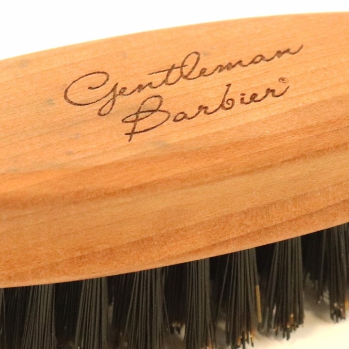 Handgefertigte Bartbürste, Reines Wildschwein und Birnbaumholz - Gentleman Barber