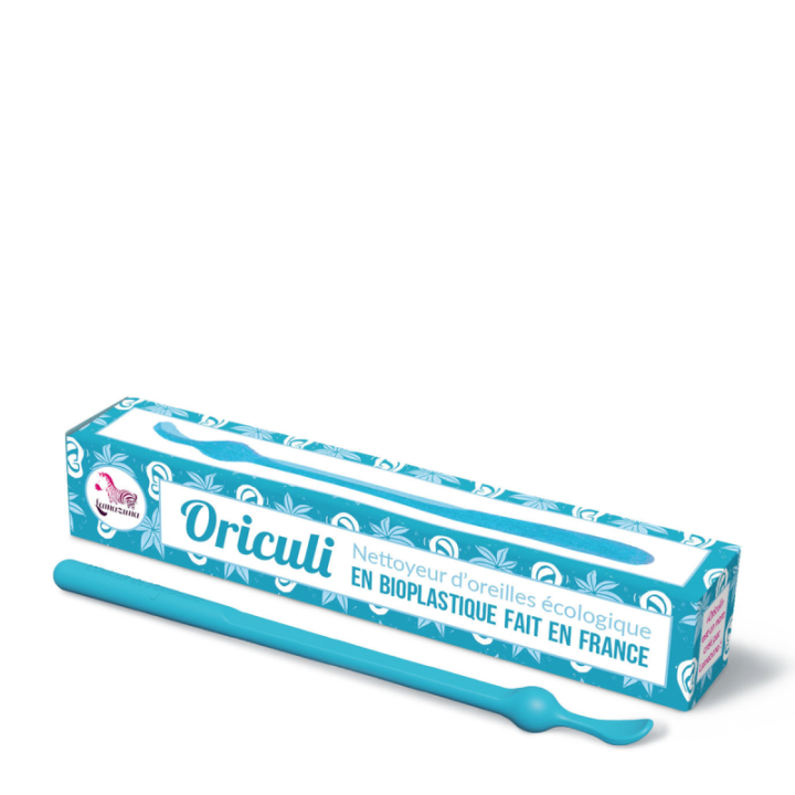 Nettoyeur d'oreilles écologiques biosourcé, bleu - Lamazuna