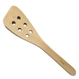 Spatola con foro, in faggio francese lucidato - 30cm - Ah Table