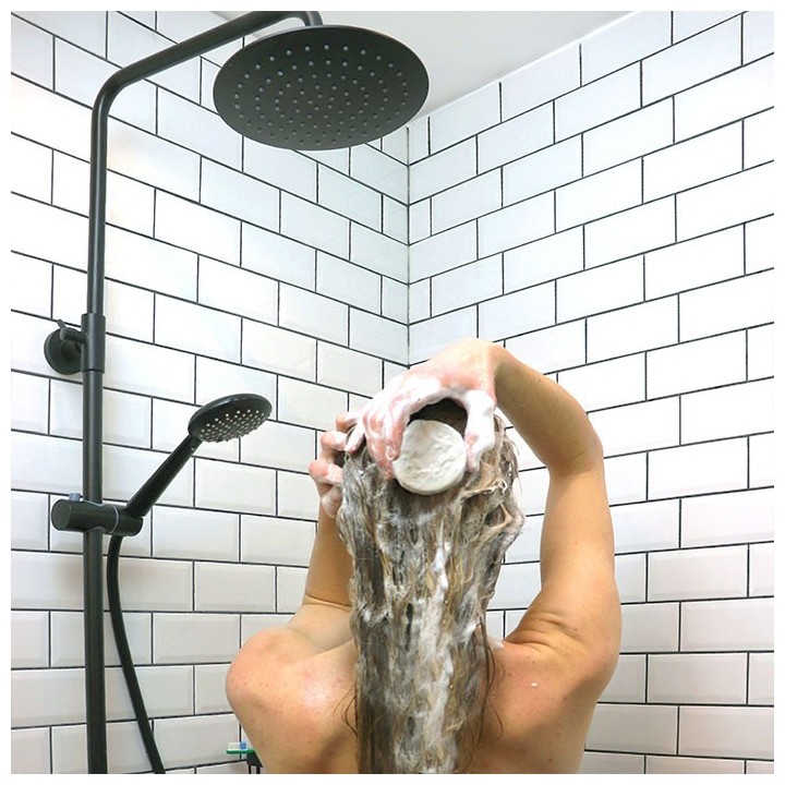 Festes Shampoo für trockenes Haar - Kokosnuss und Vanille - 70g - Lamazuna