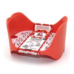 Organisateur pour cosmétiques solides, durable et écoconçu - Rouge, version Cheveux - Lamazuna