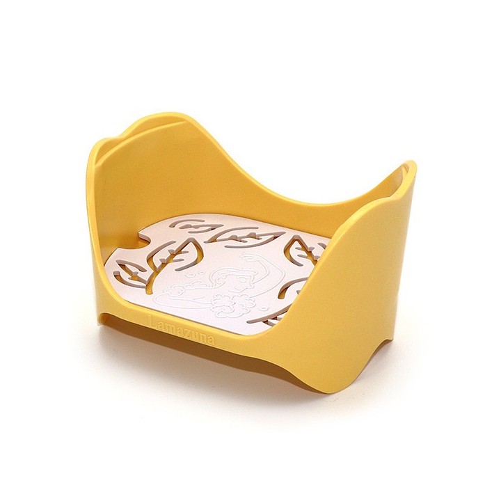 Organizzatore di cosmetici solido, durevole ed ecologico - Giallo, versione corpo - Lamazuna