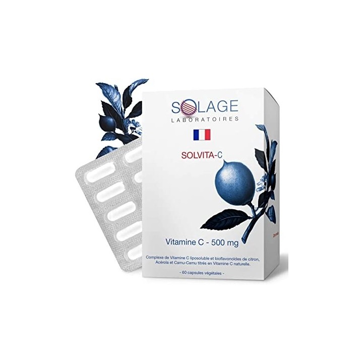 Vitamina C naturale liposolubile  - Solvita-C - 60 capsule, 1 mese - Solage