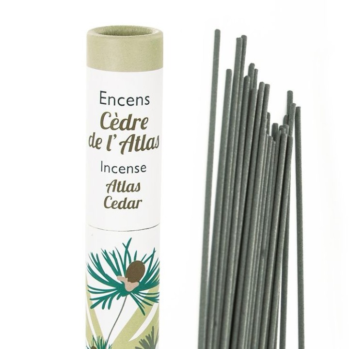 Encens végétal Japonais, Herbosense, 100% naturel -  Cèdre de l'Atlas - 30pces - Les Encens du Monde 