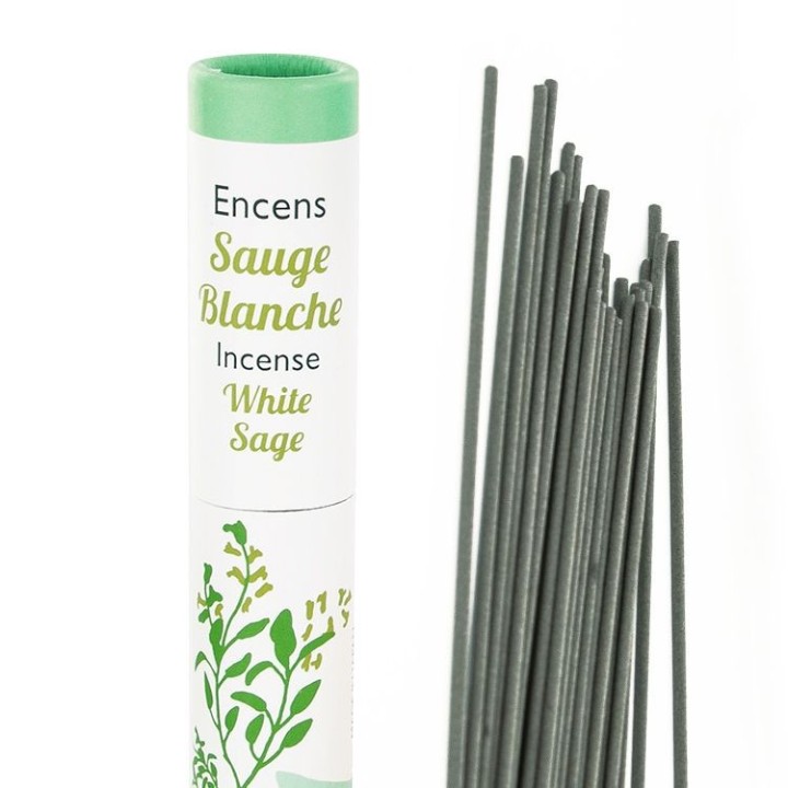 Encens végétal Japonais, Herbosense, 100% naturel -  Sauge Blanche - 30pces - Les Encens du Monde 