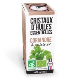 Cristaux d'huiles essentielles BIO à cuisiner, Coriandre - 10g - Aromandise