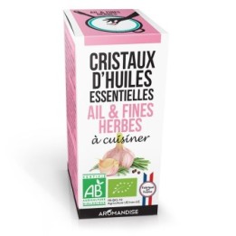 Cristaux d'huiles essentielles BIO à cuisiner, Ails et fines herbes - 10g - Aromandise