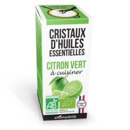 Cristalli di olio essenziale biologico per cucinare, Lime - 10g - Aromandise