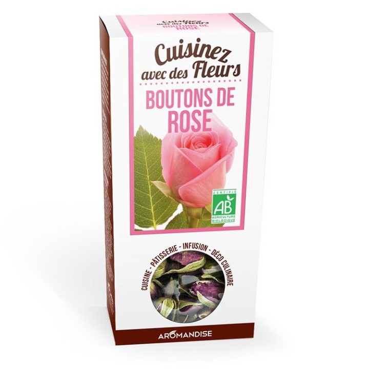 Bio-Blumen zum Essen,  Rosenknospe - 30g - Aromandise
