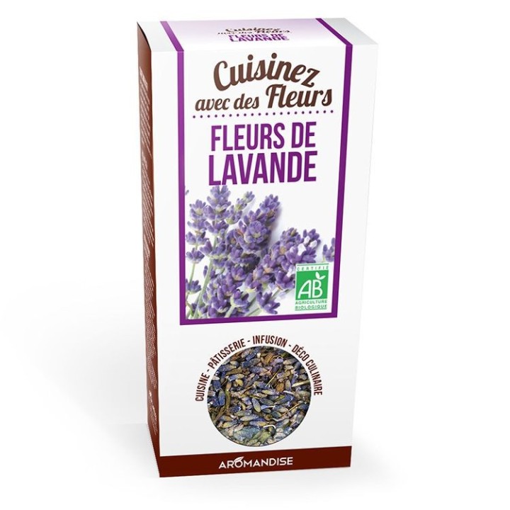 Fiori biologici da mangiare,  Fiori di lavanda - 30g - Aromandise