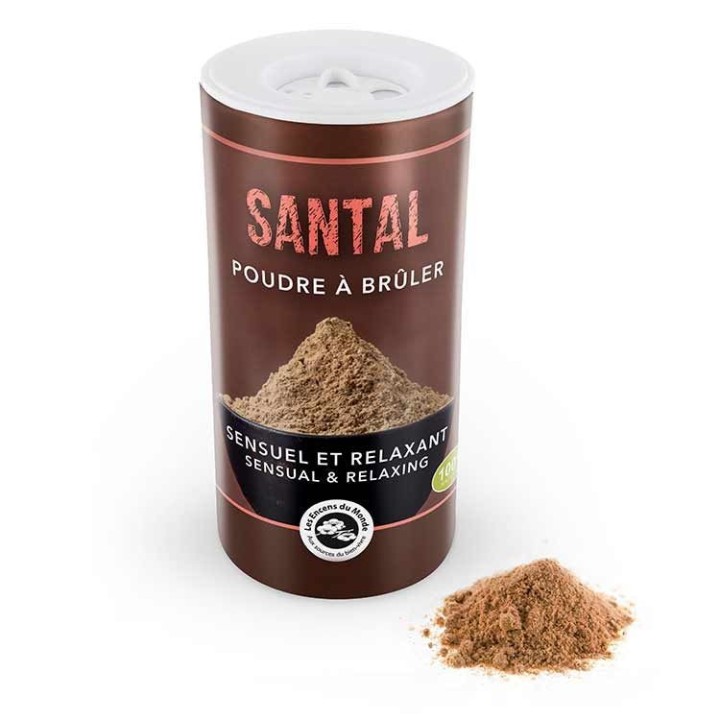 Poudre de bois aromatique de Santal - 40g - Les encens du monde (Aromandise)