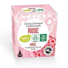 Natürliche indische Räucherkegel - Hohe Tradition, PINK - Les encens du monde (Aromandise)