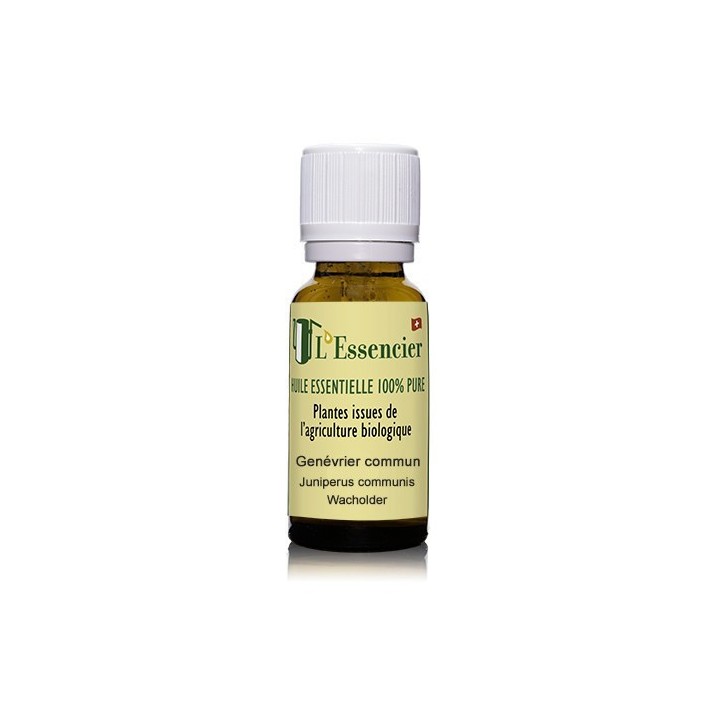 Olio essenziale di ginepro comune biologico del Vallese, puro al 100% - 5ml - L'essencier