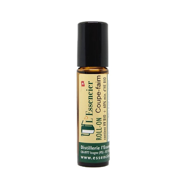 Roll on à bille "Coupe faim" du Valais aux huiles essentielles - 10ml - L'essencier