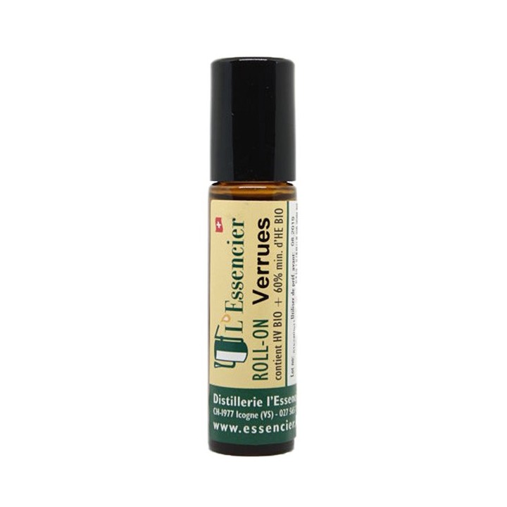 Roll on à bille "Verrues" du Valais aux huiles essentielles - 10ml - L'essencier