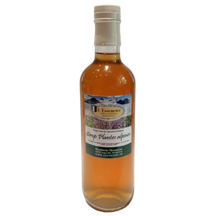 Sciroppo biologico con piante di montagna del Vallese - 500ml - L'essencier