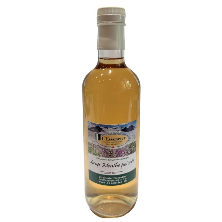 Bio-Pfefferminzsirup aus dem Wallis - 500ml - L'essencier