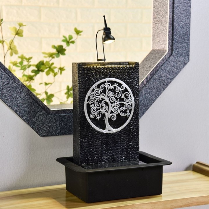 Fontaine à eau - "Arbre de Vie" (avec éclairage LED) - Zen'Light