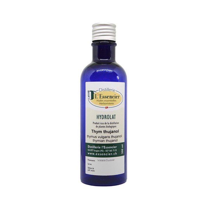 Hydrolat comestible de Thym vulgaire à thujanol Biologique du Valais - 200 ml - L'essencier