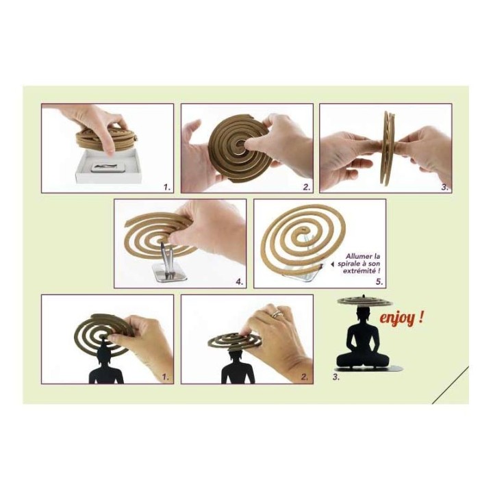 Incenso estivo - Spirali d'incenso - 10 spirali da 5h - Les encens du monde