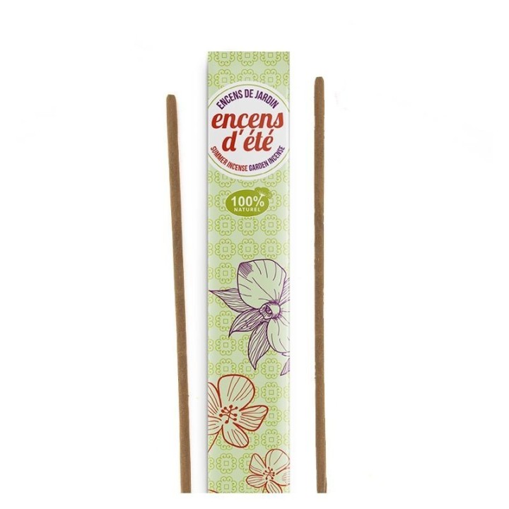 Encens d'été - Encens de jardin - 3 bâtons géants de 35cm de 2h30 - Les encens du monde