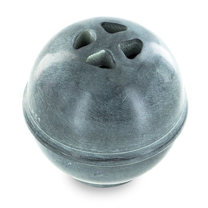 Porta-incenso in pietra per coni, "Kumo" grigio - Les encens du monde