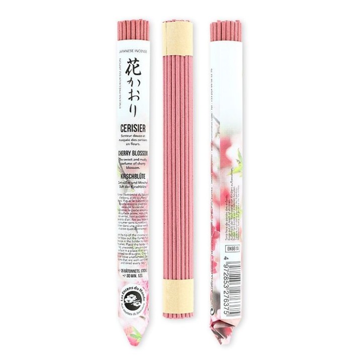 Kurze Rollen japanischer Weihrauch, KIRSCH - 35x 30 min. - Les encens du monde