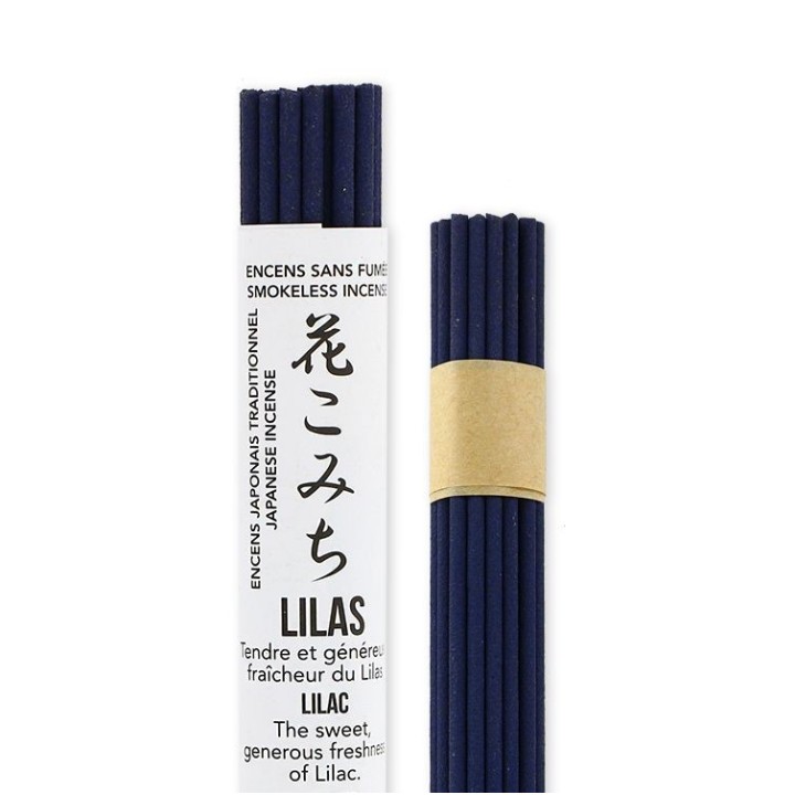 Rotoli d'incenso giapponese corto senza fumo, LILAC - 35x 30 min. - Les encens du monde