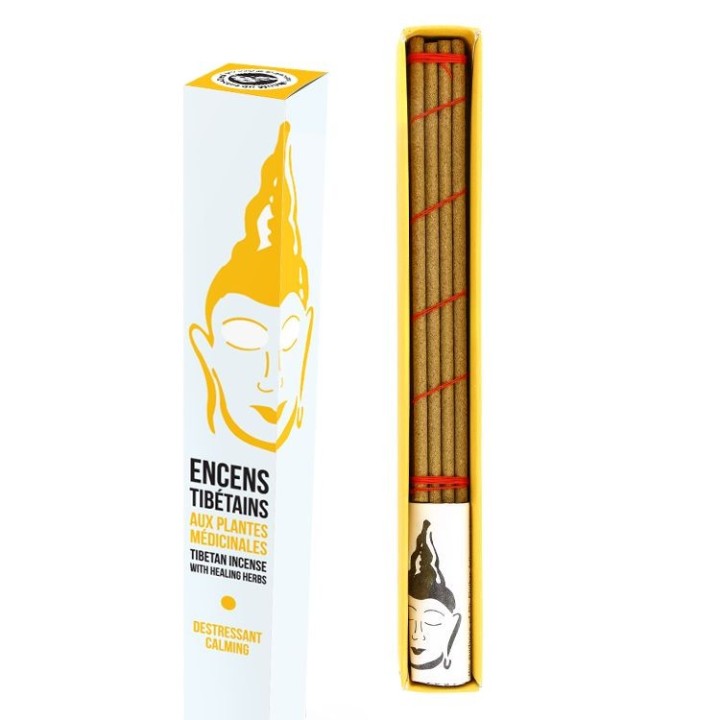 Encens tibétains aux plantes médicinales - Lotus, déstressant - 16x 45min. - Les encens du monde