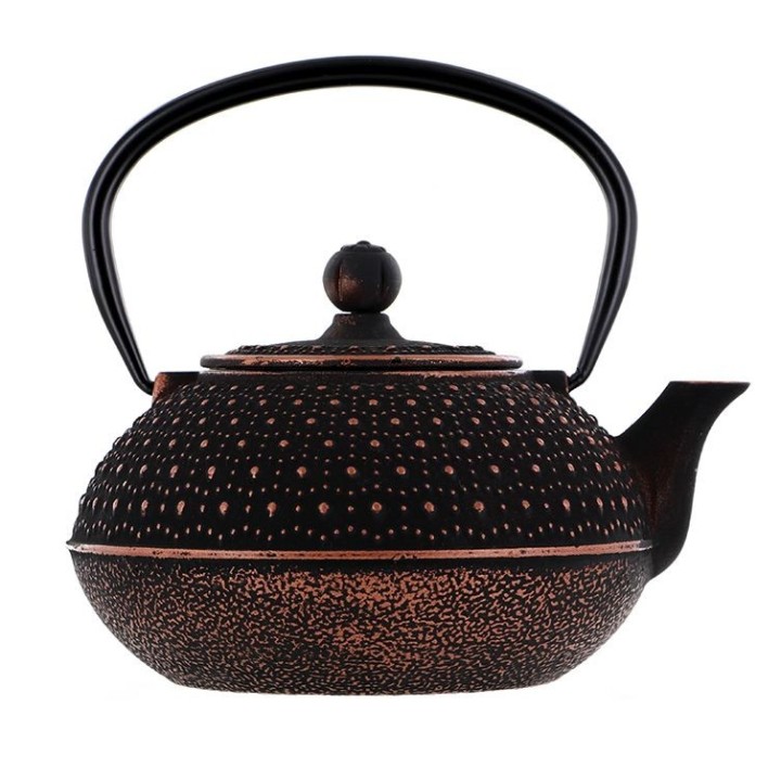 Théière en fonte, SUI noire, avec filtre inox - 0,8 litre - Aromandise
