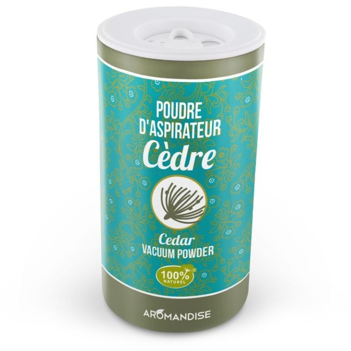 100% natürliches Staubsaugerpulver, Zeder - Aromandise