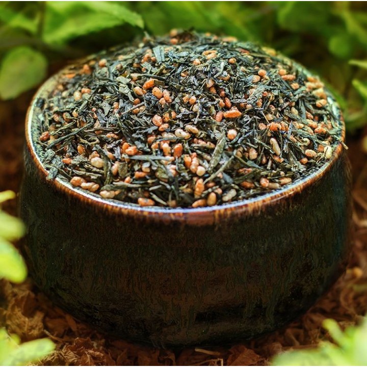 Thé vert et riz Genmaicha japonais BIO d'Uji - 100g - Aromandise