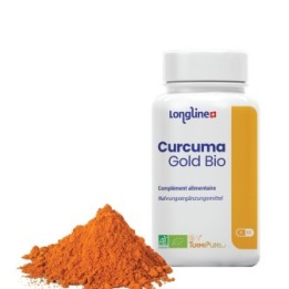 Bio-Kurkuma Gold - Bio optimiert für eine sehr hohe Assimilation - 60 Kapseln - Longline
