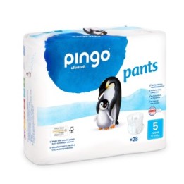 Culottes d'apprentissage pour bébés, Suisses & Écologiques - Taille 5, Junior (15-25kg) - 28 pces - Pingo