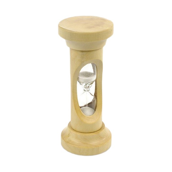 Sablier artisanale en buis du Jura - Durée 3 minutes - 8,5 cm - Ah'Table