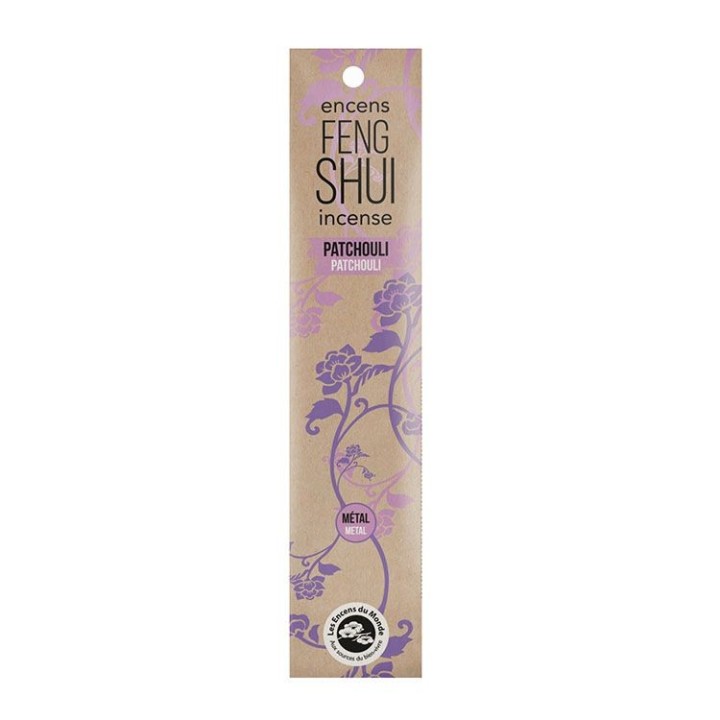 Incensi naturali Feng-Shui - Elemento metallico, Patchouli - 20 x 30 min. - Les encens du monde