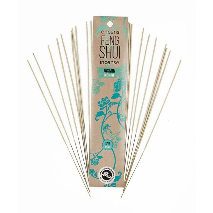 Natürliche Feng-Shui Räucherstäbchen - Element Wasser, Jasmin - 20 x 30 min. - Les encens du monde