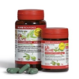 OLIVIE Riche, potente anti-infiammatorio e anti-colesterolo, a base di oliva - 100 capsule - Olivie