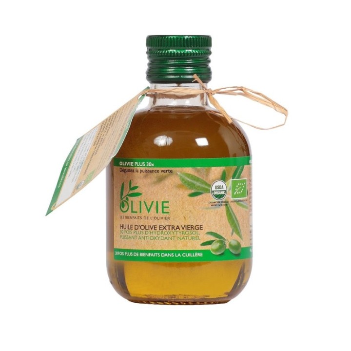 Olivie Plus 30X, Olio d'oliva arricchito - Anti-ossidante, colesterolo e infiammatorio - 250ml - Olivie
