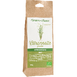 Foglie di citronella biologica - 40g - L'Herbier de France