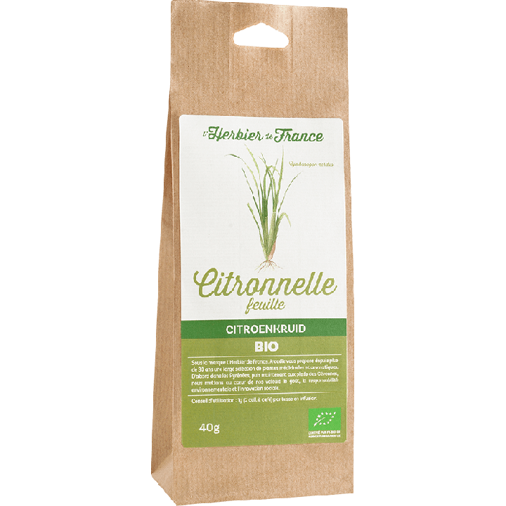 Feuilles de Citronnelle BIO - 40g - L'Herbier de France