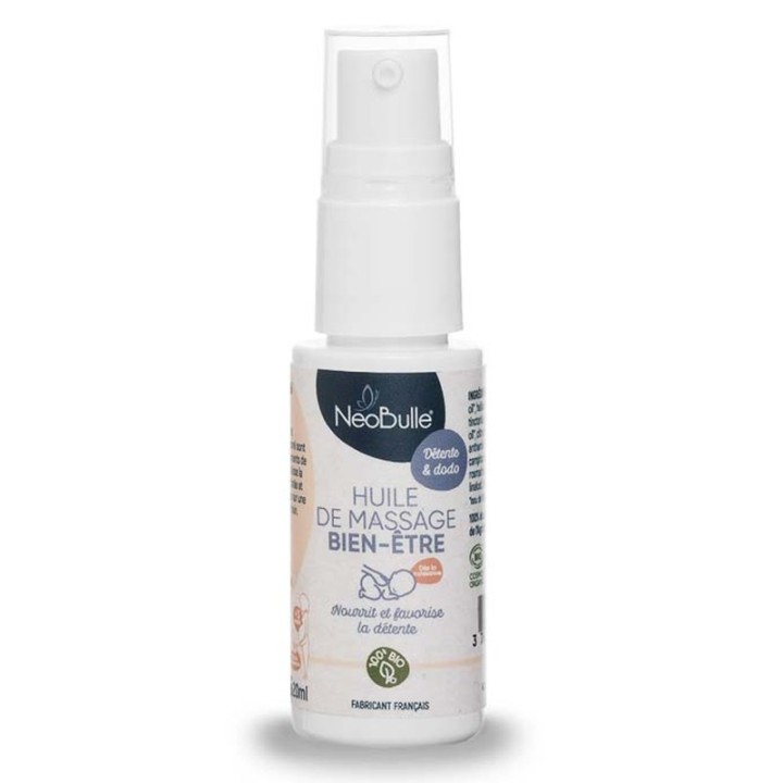 Olio Benessere Biologico, olio da massaggio rilassante - 20ml - NéoBulle