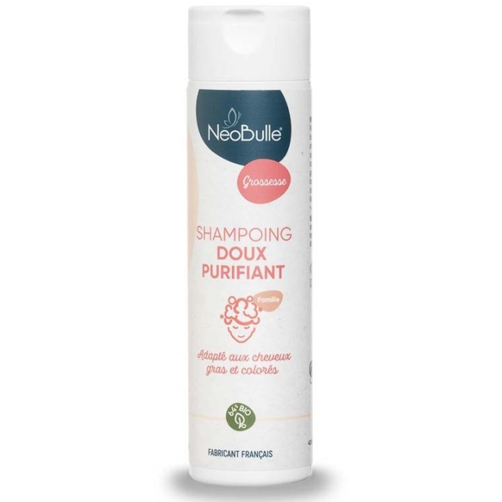 Shampooing Bio Doux et purifiant aux agrumes, adapté cheveux gras ou colorés - 200ml - NéoBulle